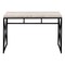 Homeroots 47" Taupe and Black Computer Desk 333549 - alternate 3