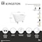 Kingston Brass 51-Inch Cast Iron Classic Flat-Rim Single Slipper Clawfoot Tub, No Faucet Drillings VCTND5130NT2 - alternate 2