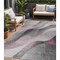 Homeroots 5' X 8' Pink Gray And Silver Abstract Washable Indoor Outdoor Area Rug 616761 - alternate 1