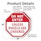 Signmission Do Not Enter Unless Wheels Are Choc, 18 inch X 18 inch, Plastic Sign, 2PK OC-P-2PACK-18-39 - alternate 3