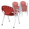 Regency Rico Classroom Training Stack Chair with Arms, Red, 11PK 306-RD-11PK - alternate 5