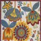 Homeroots 4' X 6' Ivory Blue Orange Red And Yellow Floral Indoor Outdoor Area Rug 546847 - alternate 4