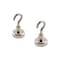 Magnet Source Magnetic Hook 1.4in L X .787in W Silver Neodymium 28 lb. pull Silver Pair 7632 - alternate 1