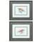 Homeroots Set of Two Red and Blue Turtle Framed Wall Art, 2PK 365113 - alternate 3
