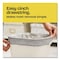 Glad Medium Drawstring Trash Bags with Clorox, 8 gal, Lemon Fresh Bleach, 0.74 mil, 23x21.63, Gray, 26PK 79316 - alternate 3