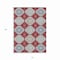 Homeroots 10' X 14' Red And Navy Blue Floral Washable Indoor Outdoor Area Rug 610774 - alternate 4