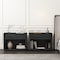 Manhattan Comfort Evelyn 32in Nightstand 2.0 in Charcoal Grey - Set of 2 2-NS012-CH - alternate 1