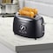 Brentwood Industries Cool Touch 2-Slice Extra Wide Slot Retro Toaster in Black TS-270BK - alternate 2
