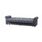 Homeroots 89" Gray Chenille Convertible Futon Sleeper Sofa And Toss Pillows With Storage 607150 - alternate 4