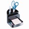 Officemate Recycled Desktop Supplies Organizer, 5 Compartments, Plastic, 5.38 x 6.75 x 5, Black OIC26022 - alternate 1