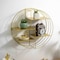 Vintiquewise 4-Tier Floating Circular Silhouette Wall Shelf - Metal Wall-Mounted Display Shelf,  QI004691.GD - alternate 3