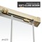 Anzzi 76 in. x 44-48in. Frameless Sliding Shower Door in Brushed Gold , 3/8in 10mm Tempered Clear Glass SD-AZ21-01BG - alternate 4
