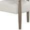 Homeroots 29" Off White and Ash Gray Fabric And Wood Arm Chair 554195 - alternate 4