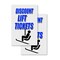 Signmission Discount Lift Tickets, A-Frame & 2 Decals Installed, Heavy-Duty Plastic Frame SBHD-D-2436-Discount Lift Tickets - alternate 4