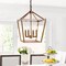 Jonathan Y Pagoda 12" 4-Light Classic Traditional Metal Cage Lantern LED Pendant, Antique Gold JYL7436B - alternate 2
