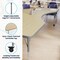 Flash Furniture Commercial Adjustable Height Kidney Activity Table with Locking Casters-LT NAT XU-A4896-KIDNY-LTNAT-T-A-CAS-GG - alternate 5
