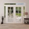 Vdomdoors Front Exterior Prehung Metal-Plastic Double Doors Clear Glass / MANUX 8100 White Silk / Office Comm MANUX8100DEXD-WS-W16+72+16xH80+14-LH-I - alternate 2