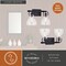 Vaxcel Ogden 2 Light Contemporary Black Bathroom Vanity Fixture Clear Glass W0417 - alternate 5