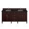 James Martin Vanities Brittany 72" Double Vanity, Burnished Mahogany, w/ 3 CM Phantome Eclos Top 650-V72-BNM-3PHT - alternate 1