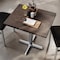 Flash Furniture Bennett 24 in x 30 in Solid Wood Indoor Tabletop in Dark Brown with 22 in x 22 in Dining Height GSF-REC2430-DKBRN-T2222S-GG - alternate 3