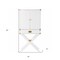 Homeroots 30in White Corner Display Stand With One Shelf And One Drawer 401687 - alternate 2