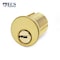 Ecs Hardware Durable Premium Key Controlled Mortise Cylinder, 1-1/2 in US3 Polished Brass ECSH-HMC04-US3 - alternate 2