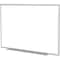 Ghent Dry Erase Board, Plastic, 48 5/8 in, 60 5/8 in, Aluminum Frame, White, Gloss M2-45-4 - alternate 1