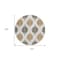 Homeroots 8' Chocolate And Ivory Round Ikat Washable Indoor Outdoor Area Rug 589088 - alternate 3