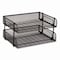 Mind Reader Stackable Paper Desk Tray Organizer, Letter Size, 10 x 13.5 x 2.5, Black, 2PK ESTACK2-BLK - alternate 1