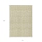 Homeroots 10' X 14' Light Green Damask Washable Non Skid Indoor Outdoor Area Rug 563861 - alternate 3