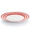 Gibson Home Sunset Stripes 12 Piece Round Fine Ceramic Dinnerware Set in Red 126915.12 - alternate 3