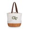 Picnic Time Family Of Brands NCAA Georgia Tech Yellow Jackets Coronado Canvas and Willow Basket Tote - Picnic Bag 203-00-187-194-0 - alternate 1