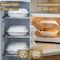 Eco Harmony Products Clamshell Hinged Food Storage Container, MFPP, Center Slide, 9.5" x 9.25", 150PK 804602 - alternate 3