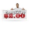 Signmission Everything 2 Dollars, 24 Inch x 72 Inch, Vinyl Banner B-72-30567 - alternate 2