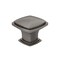 Richelieu Charlemagne Collection 1 11/16-inch (43 mm) Antique Nickel Transitional Square Cabinet Knob BP81045143 - alternate 1