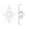 Ntn Flange Bearing, 2-Bolt, Ball, 1-3/4" Bore SUCFL209-28 - alternate 3