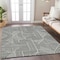 Homeroots 8' X 10' Black And Ivory Abstract Washable Indoor Outdoor Area Rug 594908 - alternate 3