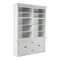 Homeroots 87" White Solid Wood Adjustable Four Tier Bookcase 397127 - alternate 2