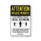 Signmission Public Safety Sign, Mosque Members Practice Social Distancing, 18in X 12in Decal, OS-NS-D-1218-25385 OS-NS-D-1218-25385 - alternate 1