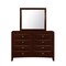 Homeroots 54" Cherry Solid Wood Eight Drawer Double Dresser 384021 - alternate 4