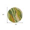 Homeroots 8' Green Beige And Copper Round Abstract Washable Indoor Outdoor Area Rug 600968 - alternate 2
