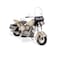 Homeroots 10" Cream Metal Hand Painted Model Motorcycle 489429 - alternate 1