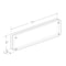 Azar Displays Acrylic Magnetic Photo Frame Block 3" x 11" Vertical/Horizontal 104430-RND-GS - alternate 2
