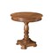 Homeroots 30" Wood Brown Rounded Solid Wood Pedestal Base Dining Table 488593 - alternate 2