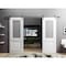 Sartodoors Sturdy Dbl Barn Door 48 x 96in W/, White Silk W/ Frosted Glass, SS 13FT Rail Hangers Heavy Set LUCIA8822DB-S-WS-4896 - alternate 1