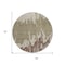 Homeroots 8' Beige And Taupe Round Abstract Washable Indoor Outdoor Area Rug 613610 - alternate 3