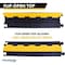 Kable Kontrol Cable Ramp, 2 in H, 39 in L, 10 in W, 2 Channel, Polyurethane/Rubber, Black, Yellow CP9972 - alternate 3