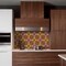 Homeroots 6" x 6" Brown And Gold Vinyl Arabesque Peel And Stick Removable Tiles 569320 - alternate 3