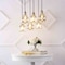 Jonathan Y Sydney 18.88" 6-Light Bohemian Farmhouse Iron/Glass Cluster LED Pendant, Nickel/Champagne JYL1121A - alternate 4