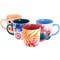 Spice By Tia Mowry Goji Blossom Fine Ceramic 4 Piece 17oz Mug Set in Multi Color 97188.04 - alternate 1